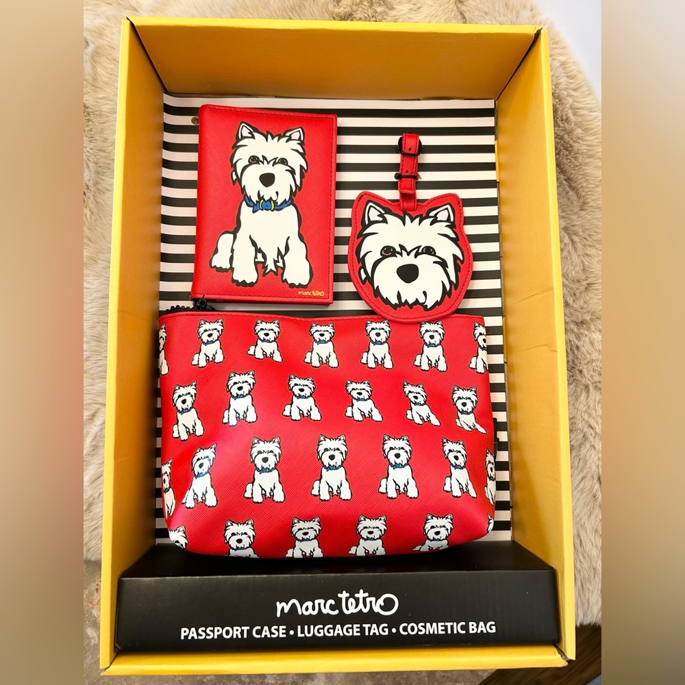 MARC TETRO Westie Travel GIft Box NWT